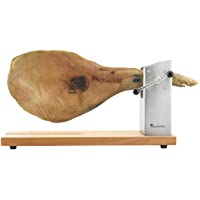 Los mejores  - Bergner Q3454 Jamonero 62x30 cm colección Masterpro- Madera-Acero Inoxidable- Cromado